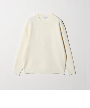 ミドルゲージ アンゴラミックス クルーネック ニット-ウォッシャブル-＜A DAY IN THE LIFE＞