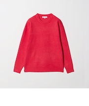 ミドルゲージ アンゴラミックス クルーネック ニット-ウォッシャブル-＜A DAY IN THE LIFE＞