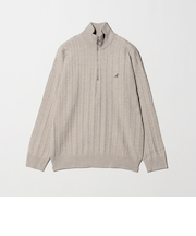 【別注】 ＜KANGOL＞ハイゲージ ケーブル ハーフジップニット-マシンウォッシャブル-＜A DAY IN THE LIFE＞