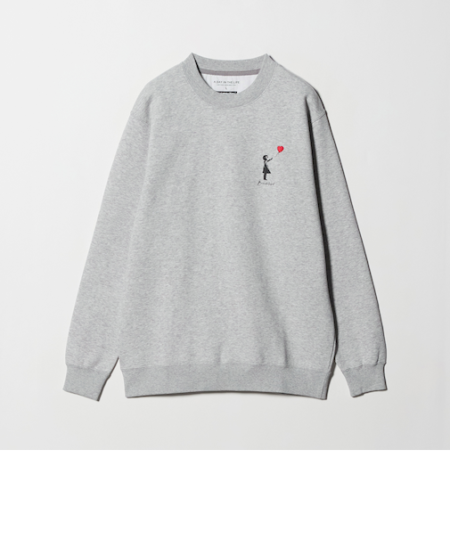 ＜BRANDALISED × A DAY IN THE LIFE ＞バンクシー ワンポイント スウェット