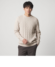 ケーブルニット-ウォッシャブル-＜A DAY IN THE LIFE＞