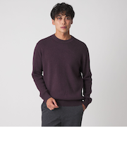 カシミヤブレンド スムースニット-ウォッシャブル-＜A DAY IN THE LIFE＞