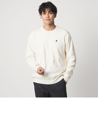 【別注】 ＜KANGOL＞スウェットライク ニット-マシンウォッシャブル-＜A DAY IN THE LIFE＞