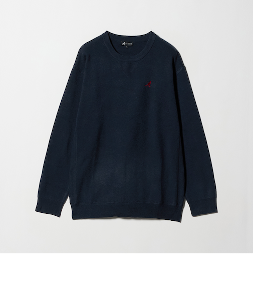 【別注】 ＜KANGOL＞スウェットライク ニット-マシンウォッシャブル-＜A DAY IN THE LIFE＞