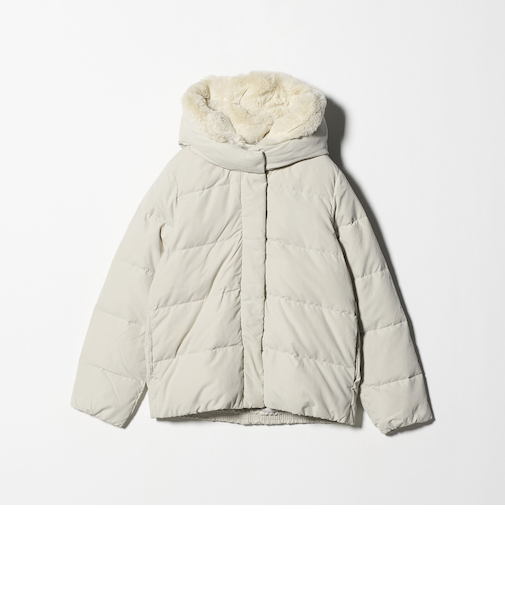 フェイクファーフード ダウンジャケット ＜A DAY IN THE LIFE＞