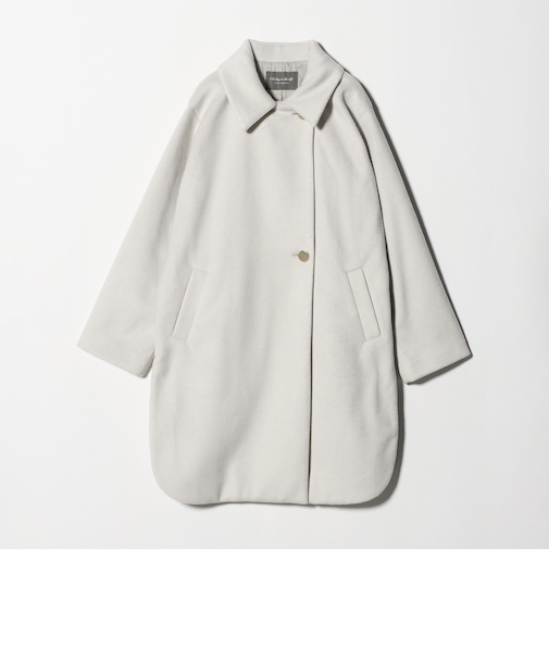 ニットビーバー ステンカラーコート <A DAY IN THE LIFE>