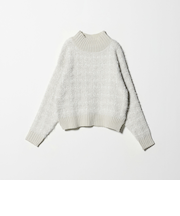 フェザー×テープヤーン ツイードライク ハイネックニット ＜A DAY IN THE LIFE＞