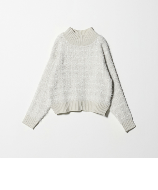 フェザー×テープヤーン ツイードライク ハイネックニット ＜A DAY IN THE LIFE＞