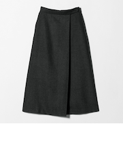 メランジ ヘリンボーン ラップスカート ＜A DAY IN THE LIFE＞