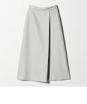 メランジ ヘリンボーン ラップスカート ＜A DAY IN THE LIFE＞