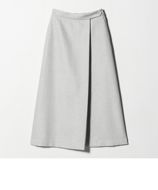 メランジ ヘリンボーン ラップスカート ＜A DAY IN THE LIFE＞