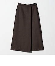 メランジ ヘリンボーン ラップスカート ＜A DAY IN THE LIFE＞