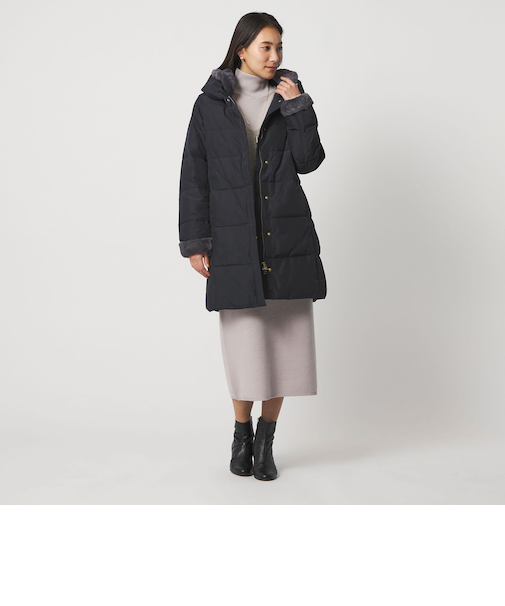 フェイクファー ショールカラー ダウンコート＜A DAY IN THE LIFE＞