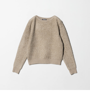 メランジ フェザー ボートネックニット ‐ウォッシャブル‐＜A DAY IN THE LIFE＞