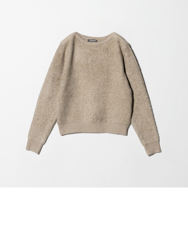 メランジ フェザー ボートネックニット ‐ウォッシャブル‐＜A DAY IN THE LIFE＞