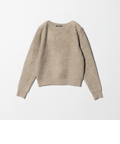 メランジ フェザー ボートネックニット ‐ウォッシャブル‐＜A DAY IN THE LIFE＞