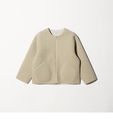 フェイクムートン リバーシブル ブルゾン<A DAY IN THE LIFE>