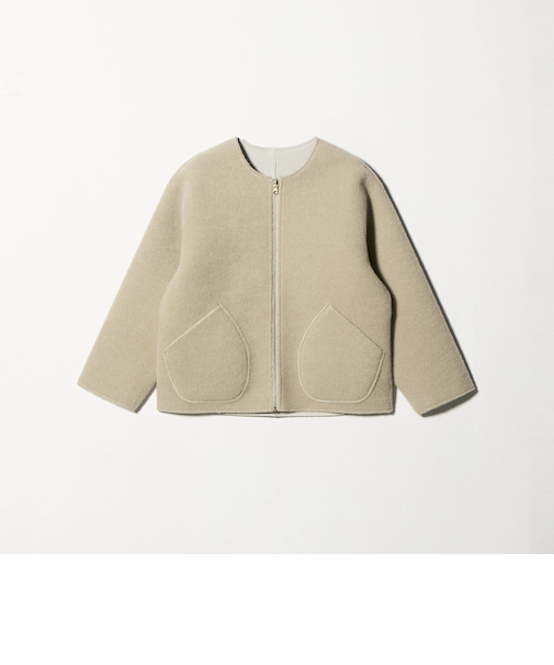 フェイクムートン リバーシブル ブルゾン<A DAY IN THE LIFE>