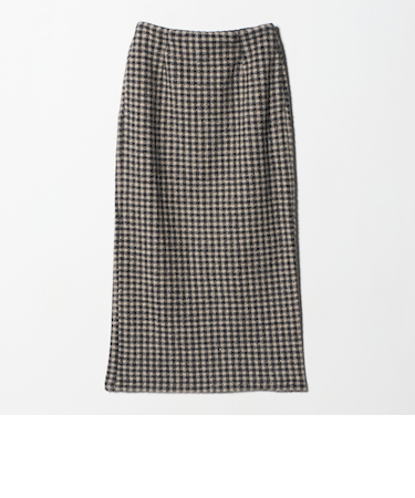 フェザーラメ チェック タイトスカート ‐ウォッシャブル‐＜A DAY IN THE LIFE＞