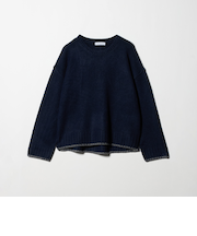 ブランケットステッチ クルーネックニット ＜A DAY IN THE LIFE＞