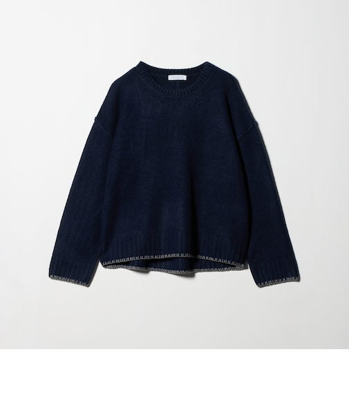 ブランケットステッチ クルーネックニット ＜A DAY IN THE LIFE＞