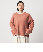 ブランケットステッチ クルーネックニット ＜A DAY IN THE LIFE＞