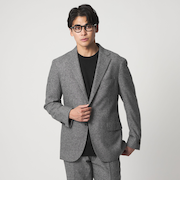 ホームスパン グレー テーラードジャケット-セットアップ対応-＜A DAY IN THE LIFE＞