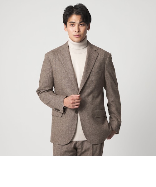 【BEIGE】リネンライク ドビー 2ボタン ジャケット-セットアップ対応・マシンウォッシャブル-<A DAY IN THE LIFE> UNITED ARROWS LTD. OUTLET｜リネンライク ドビー 2ボタン ジャケット