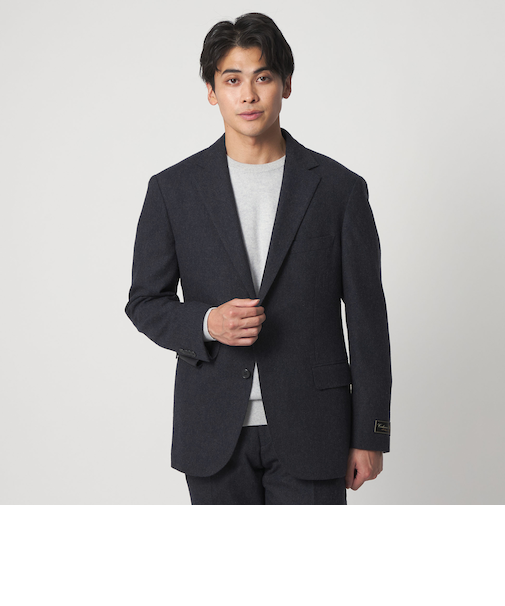 ホームスパン ネイビー テーラードジャケット-セットアップ対応-＜A DAY IN THE LIFE＞