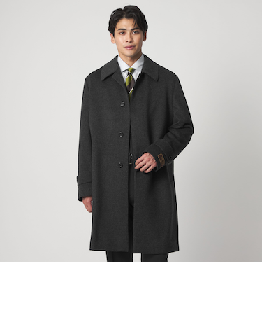 ビーバー ハウンドトゥース バルカラーコート＜A DAY IN THE LIFE＞