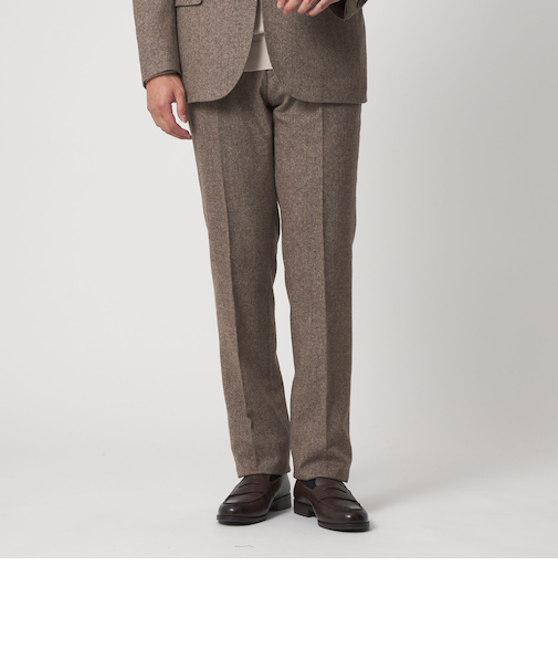 ホームスパン ベージュスラックス-セットアップ対応-＜A DAY IN THE LIFE＞