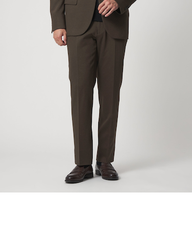 メランジ ミルド ジャージーノープリーツスラックス-セットアップ対応-<A DAY IN THE LIFE>