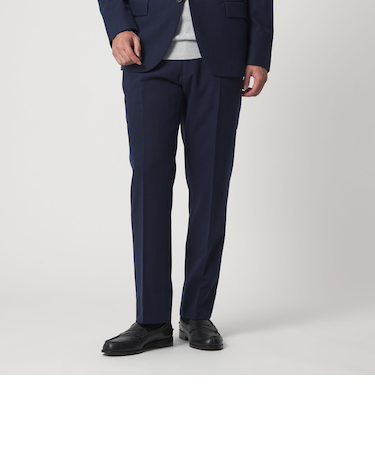 ヘリンボーン ミルド ノープリーツスラックス-セットアップ対応-<A DAY IN THE LIFE>