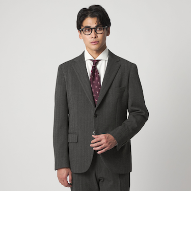 ヘリンボーン ミルド 2ボタンジャケット-セットアップ対応-＜A DAY IN THE LIFE＞