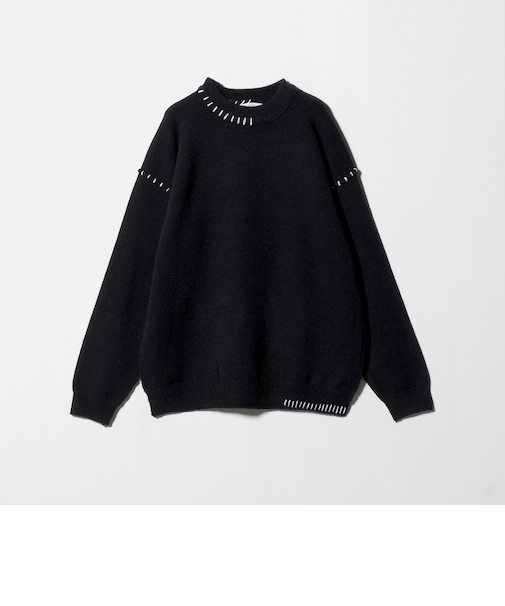 ミドルゲージ ハンドステッチ ニット-ウォッシャブル-<A DAY IN THE LIFE>