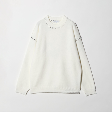 ミドルゲージ ハンドステッチ ニット-ウォッシャブル-＜A DAY IN THE LIFE＞