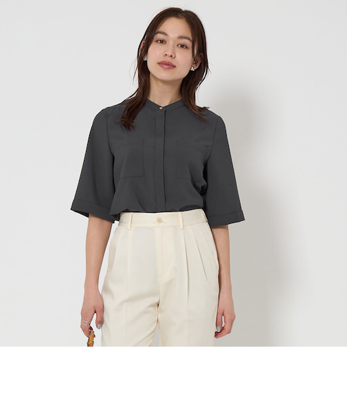 ドライポリ ポケット ショートスリーブ シャツ -マシンウォッシャブル-