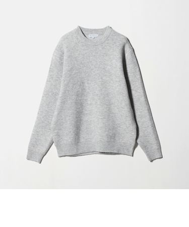 ダブル フェイス メランジ クルーネックニット-ウォッシャブル-＜A DAY IN THE LIFE＞