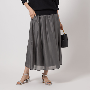 ［size SHORTあり］シアー ギャザー スカート 4