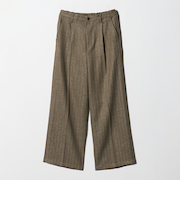 ファンシー ツイード 1プリーツ ワイドスラックス＜A DAY IN THE LIFE＞