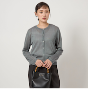 オーロララメ ニット カーディガン