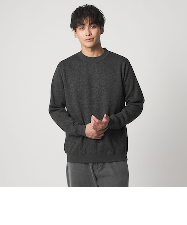 ニットフリース ヘリンボーンプリント スウェット＜A DAY IN THE LIFE＞