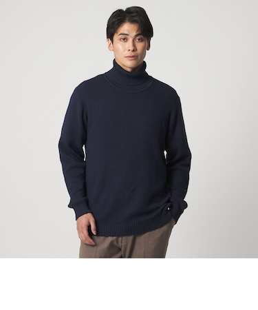 カシミヤブレンド スムース タートルネックニット-ウォッシャブル-＜A DAY IN THE LIFE＞