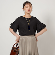 シルトリ ダブルフレアスリーブ プルオーバー カットソー