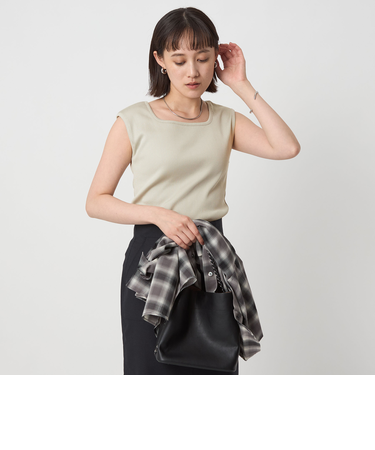 ブライトリブ フレンチスリーブ プルオーバー カットソー -制菌-