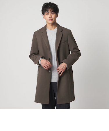 ニットメルトン シングルチェスターコート＜A DAY IN THE LIFE＞