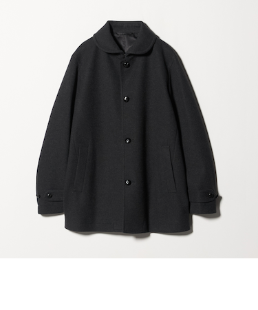 ニットメルトン ショールカラーコート<A DAY IN THE LIFE>