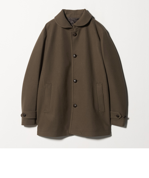 ニットメルトン ショールカラーコート＜A DAY IN THE LIFE＞