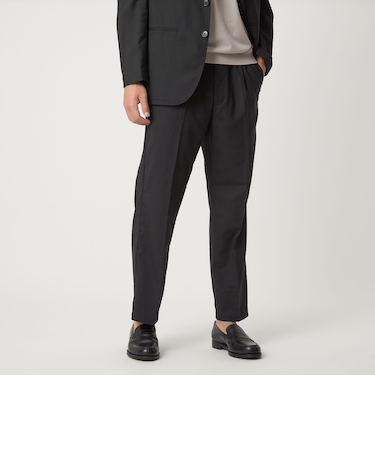 TWタンブラー ワイド 1プリーツ イージーパンツ -ウォッシャブル・ストレッチ-