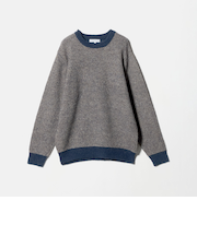 ミドルゲージ モヘヤライク ジャガード ニット＜A DAY IN THE LIFE＞